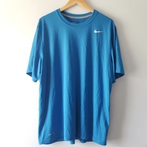 Nike Dri Fit Blue Tee Shirt Short Sleeve
